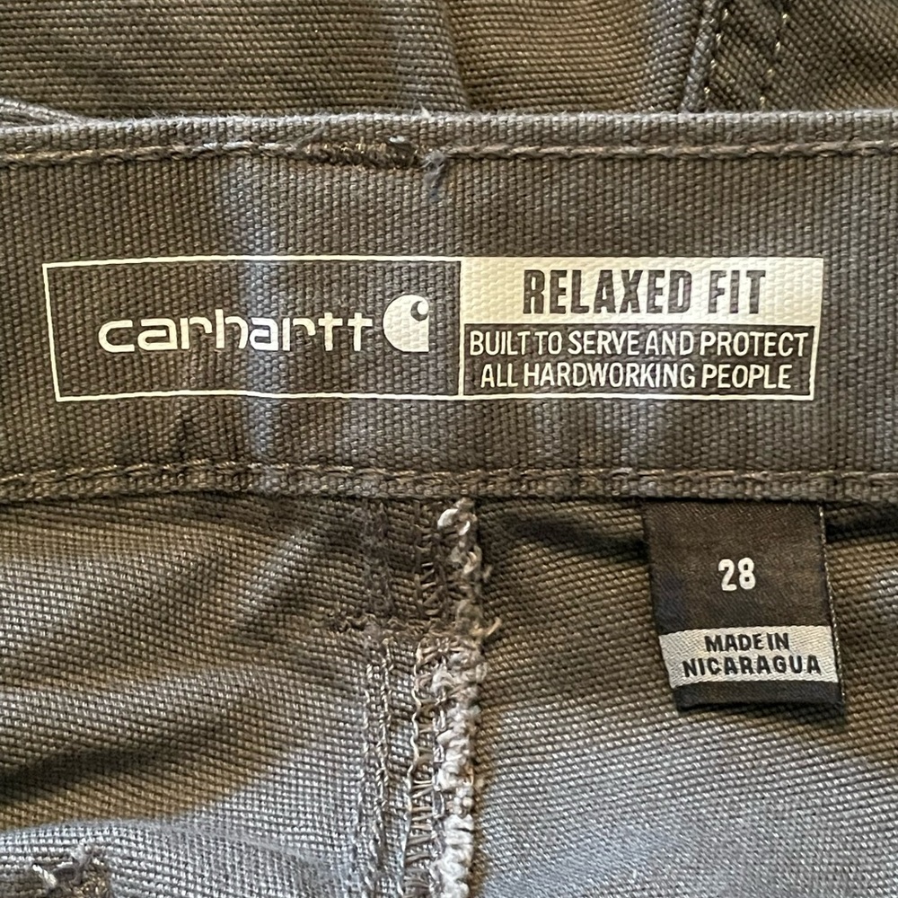 NWOT Carhartt Rugged Flex Relaxed Fit Mid-Rise 9” Canvas Work Shorts - Picture 6 of 9